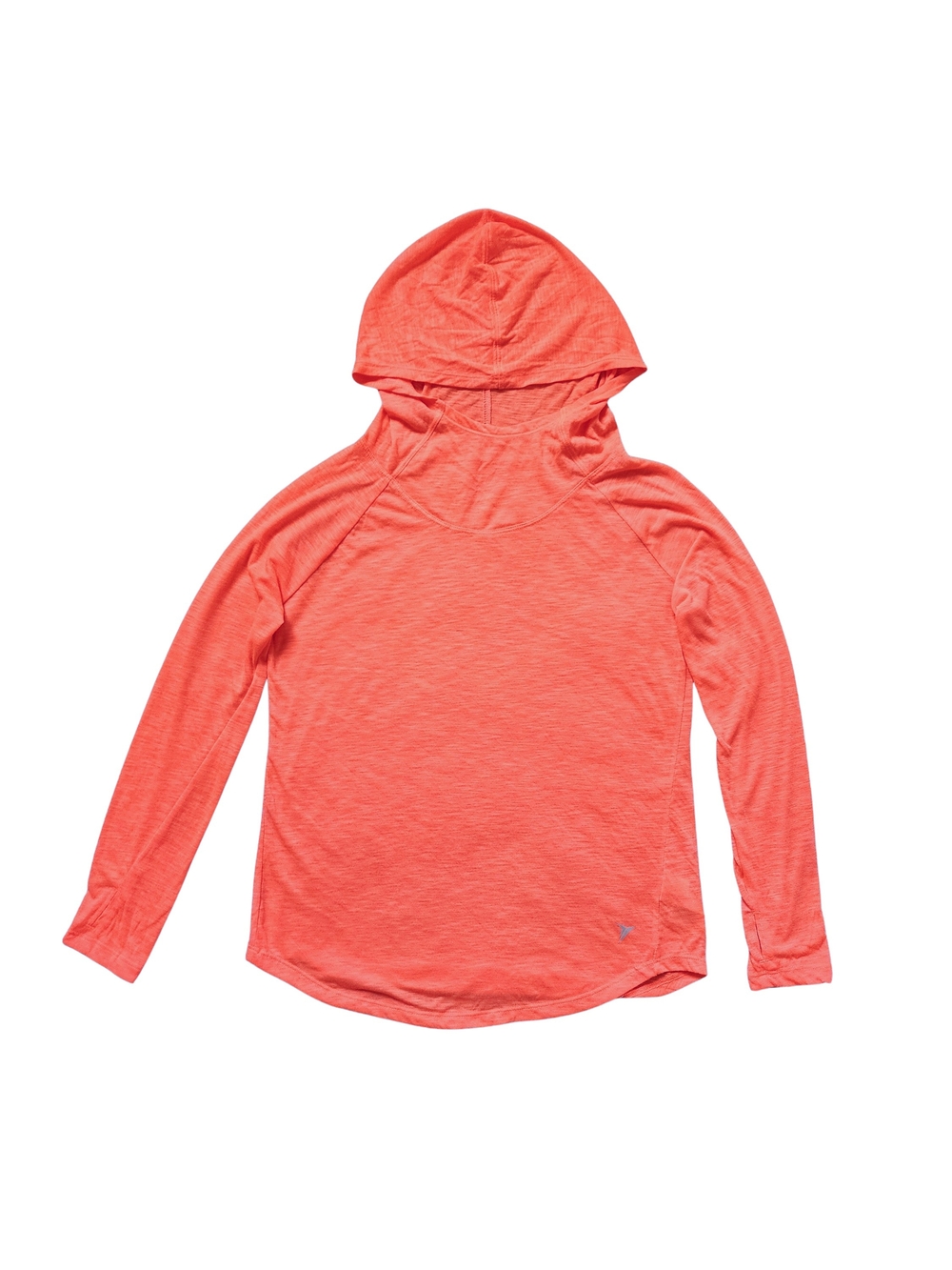 Old Navy Active Go-Dry Bright Coral Thumbhole Pullover